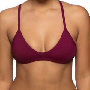 NWT: Jolyn Merlin 2 Bikini Top in Cabernet